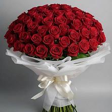 Букет 101 Красная роза Блэк Мэджик в Нерчинске