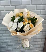 Букет цветов из:  Розы и Хризантемы в Нерчинске