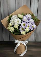 Букет цветов из:  Хризантемы и Розы в Нерчинске