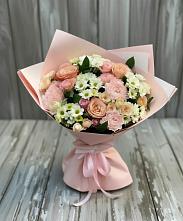 Букет цветов из:  Гвоздики, Розы и Хризантемы #REPLACE_PRED# Нерчинске