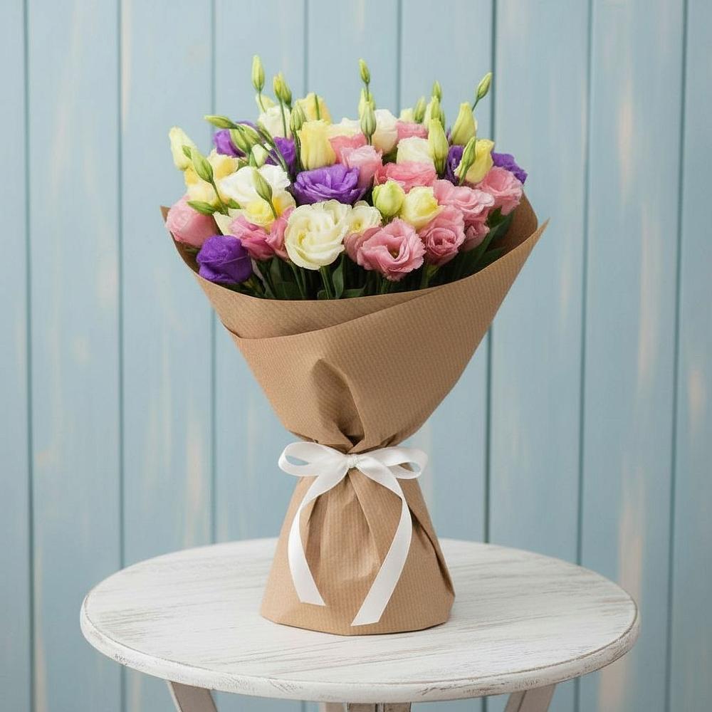 Букет цветов из: Лизиантусы в Нерчинске