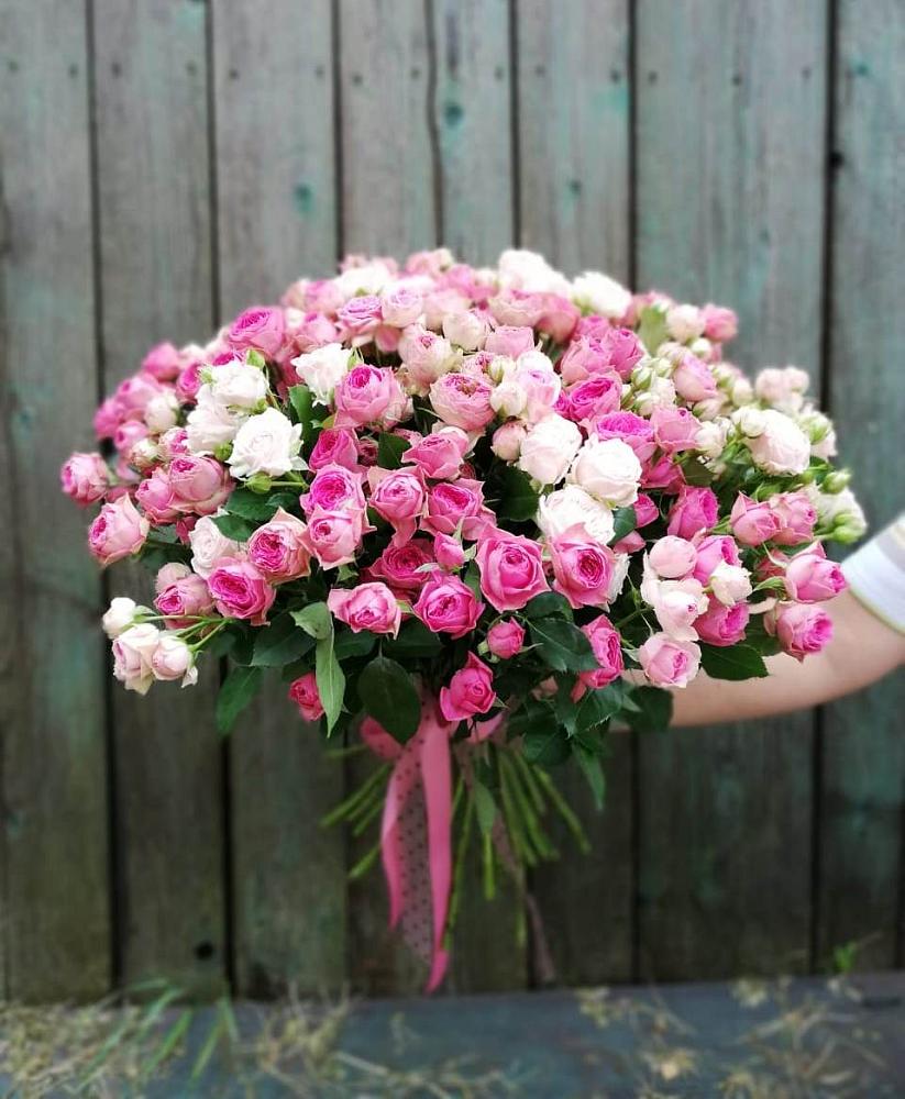 Букет Розовые кустовые розы Натали и Лав Лидия в Нерчинске