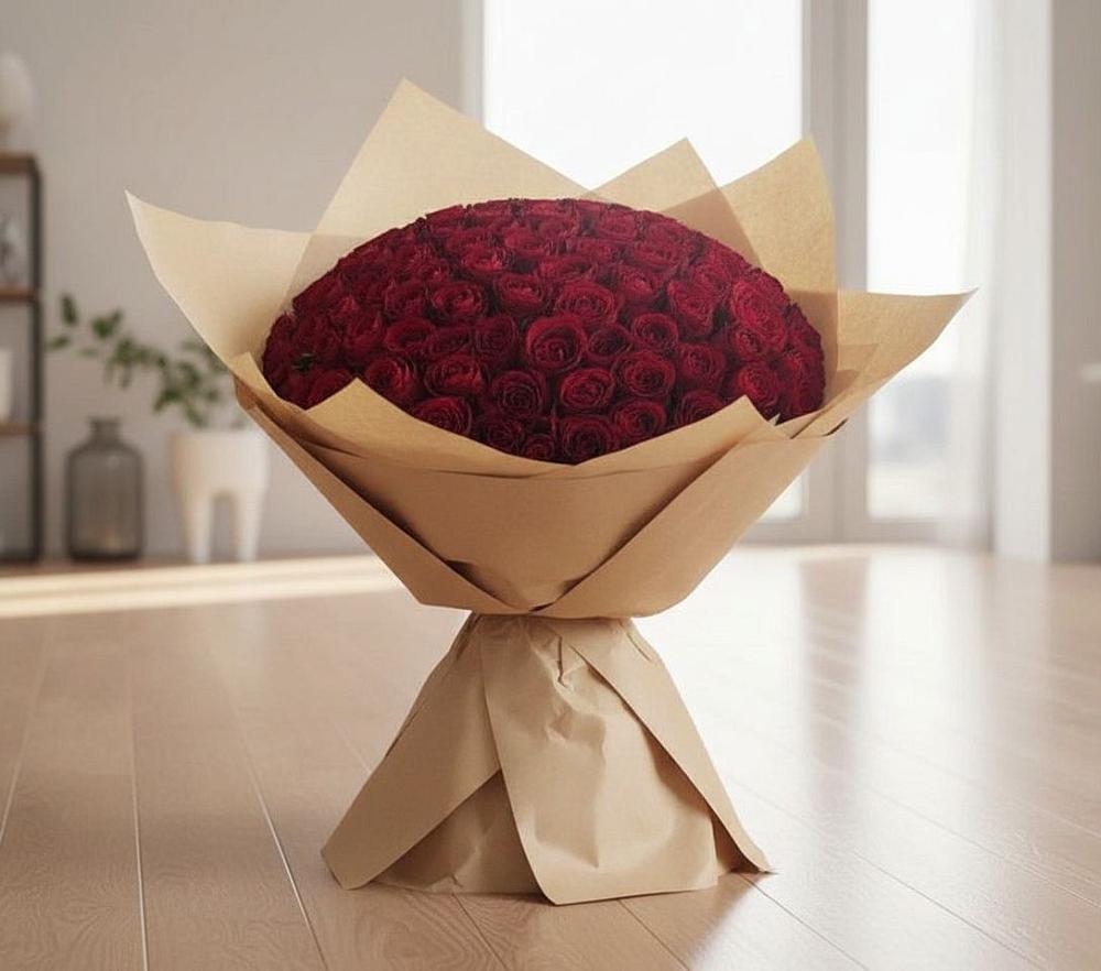 Букет 101 Красная роза в Нерчинске