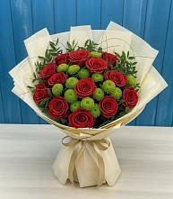 Букет цветов из:  Розы и Хризантемы в Нерчинске